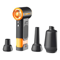 Handheld Fan Lightweight Cordless Air Duster Digital Screen Powerful Motor for PC Users, Car Owners, Inflating Objects, Travel