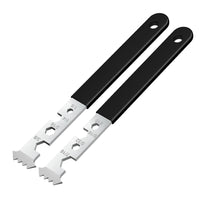 2 Pieces Paving Tile Removal Tool Gripping Grooves Block Lifter Comfortable Grip Slim Design for DIY Enthusiasts, Homeowners