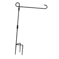 Garden Flag Stand Stable 3 Prong Base Flagpole Easy Assembly Extra Stability for Pathway Entrance