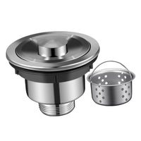 Sink Drain Strainer Anti-Clogging Food Catcher Prevents Clogs Deep Basket Design for Homeowners, Landlords